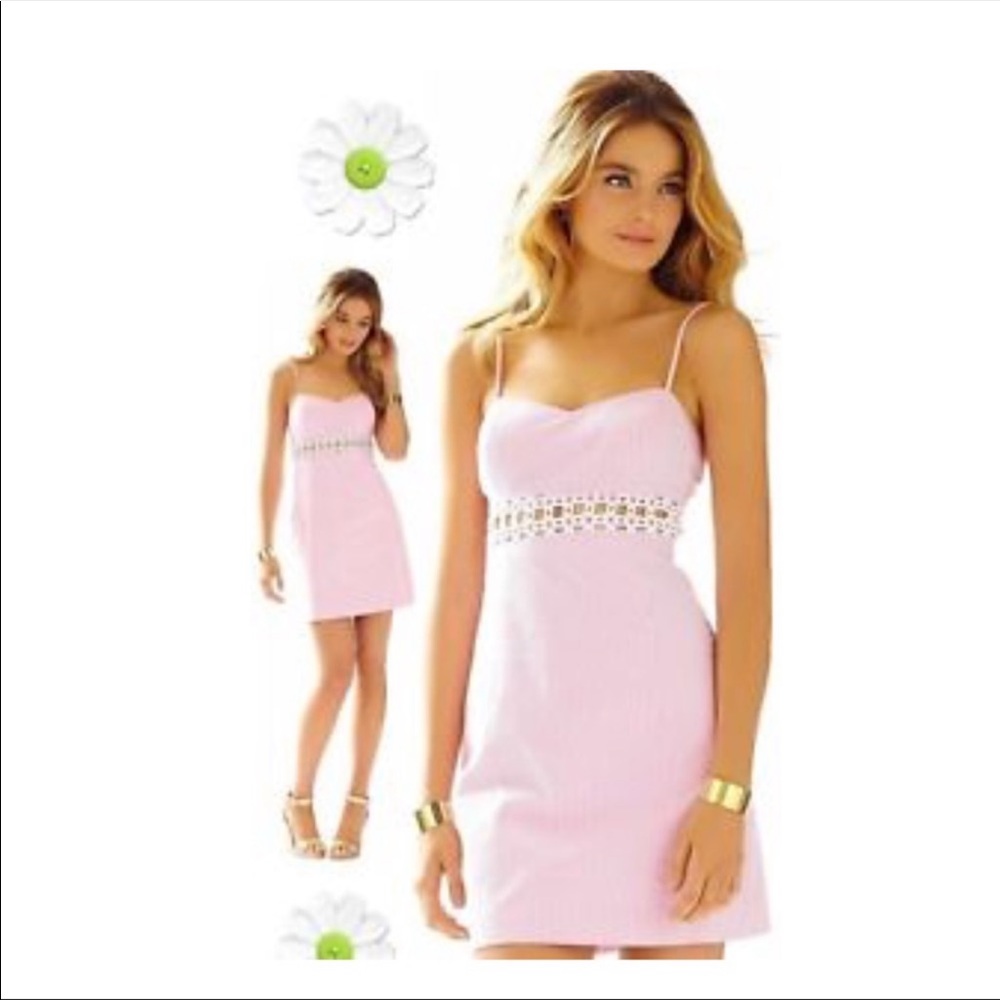 Lilly Sheena Pink Seersucker Dress
